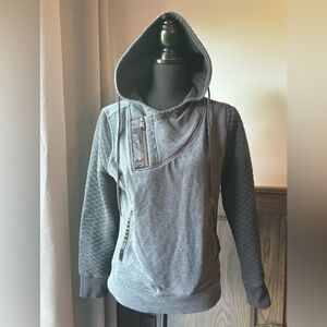 Harley-Davidson 1/4 Zip Stitched Embroidered Sweater hoodie medium fits small